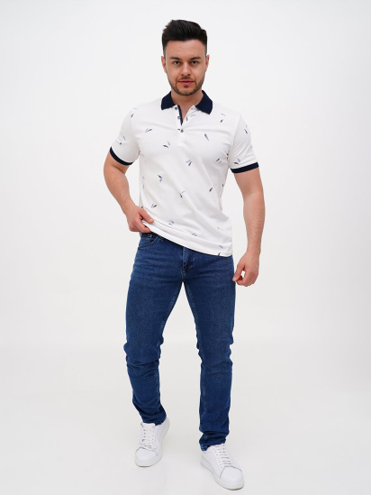 Поло Trend Collection модель TC11222WhiteFTBLK — фото - INTERTOP