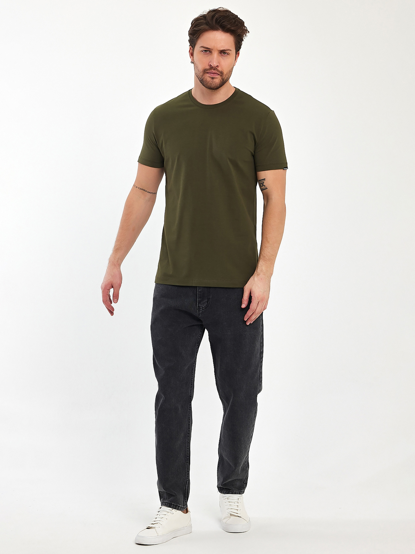 Футболка Trend Collection модель TC11176KhakiFTBLK Фото