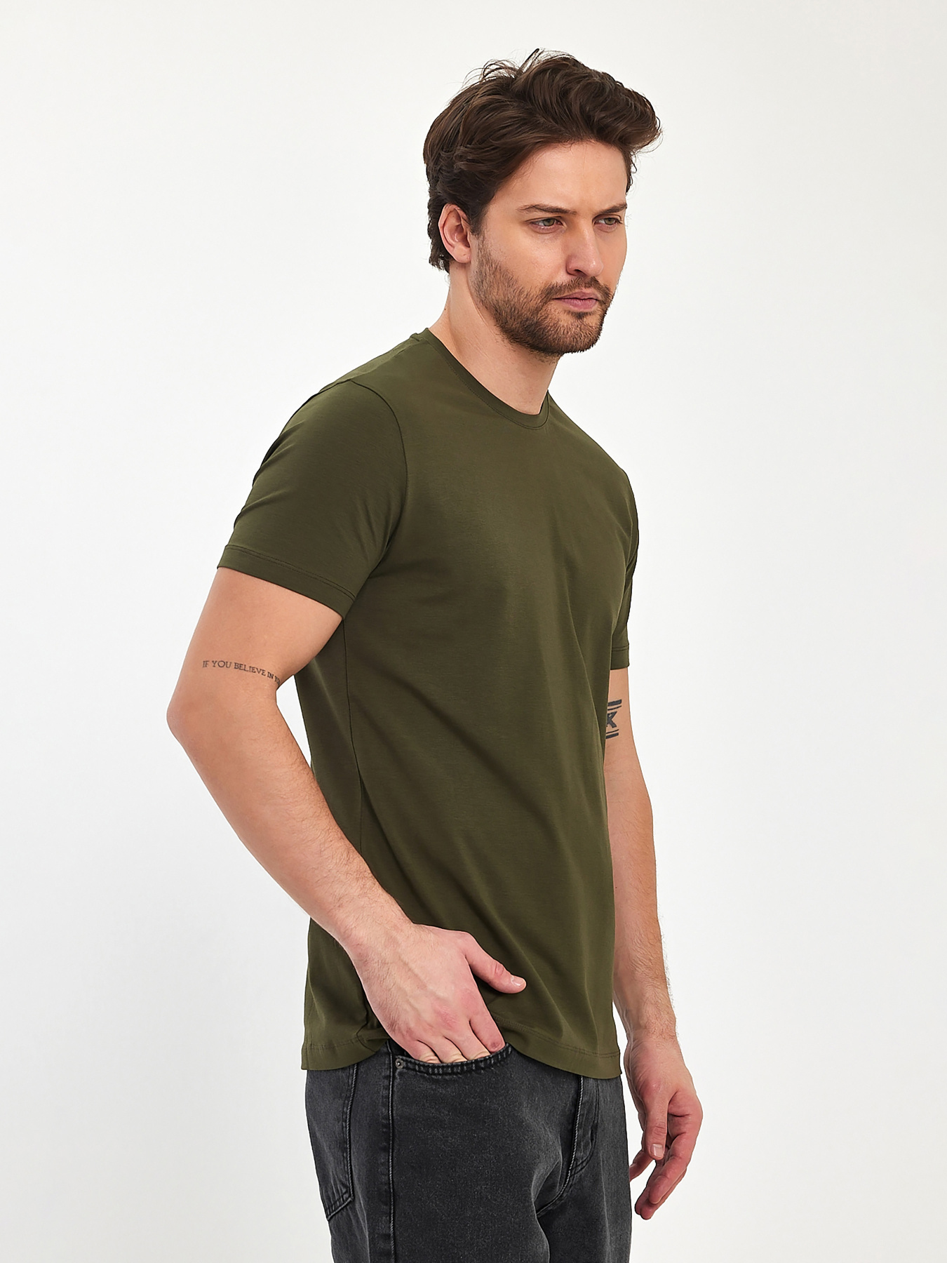 Футболка Trend Collection модель TC11176KhakiFTBLK Фото