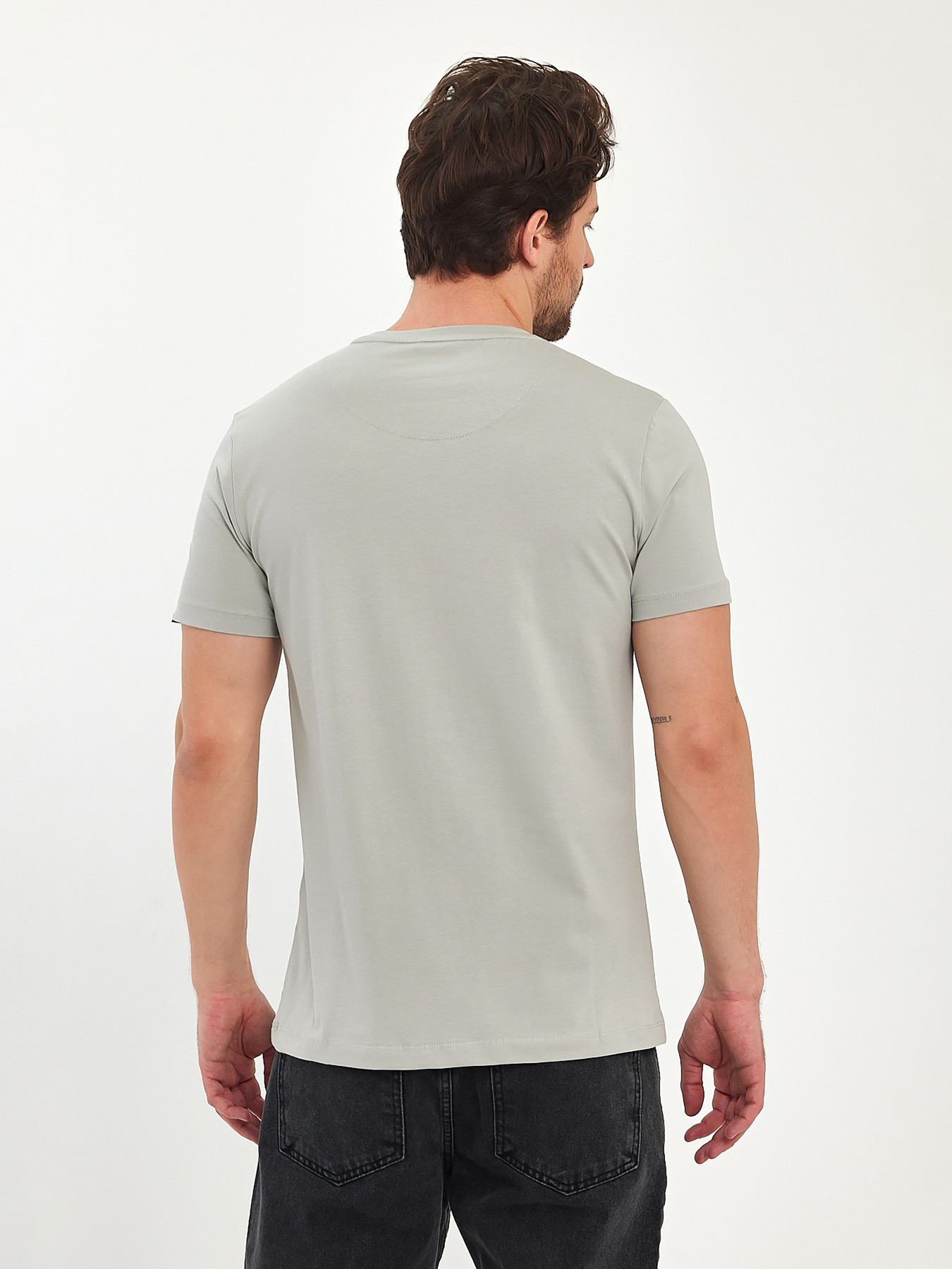 Футболка Trend Collection модель TC11175LightGreyFTBLK Фото