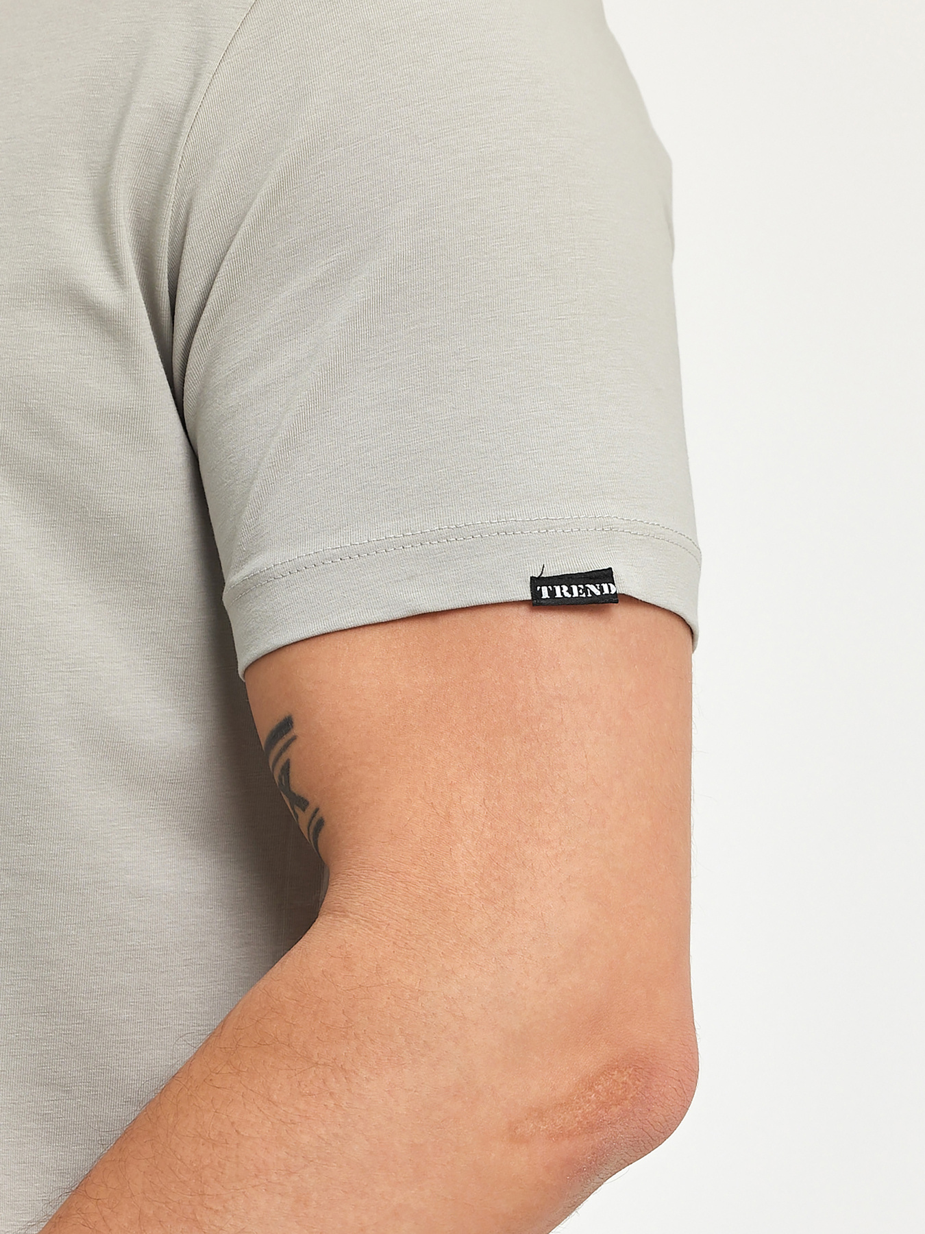 Футболка Trend Collection модель TC11175LightGreyFTBLK Фото