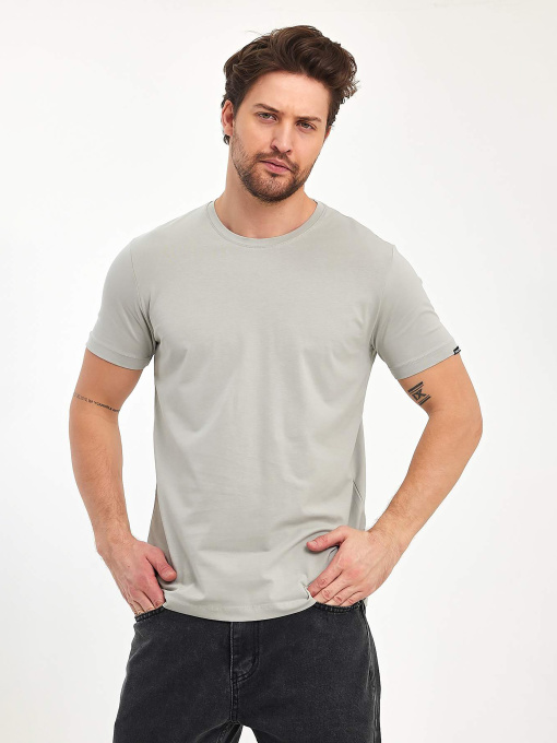Футболка Trend Collection модель TC11175LightGreyFTBLK Фото