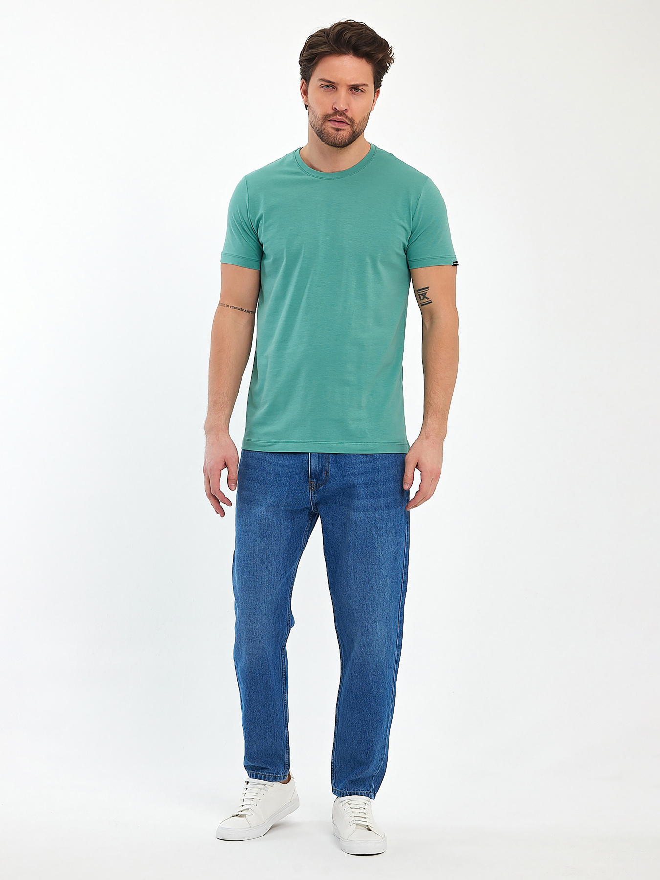 Футболка Trend Collection модель TC11174LightGreenFTBLK Футболка Trend Collection модель TC11174LightGreenFTBLK Фото