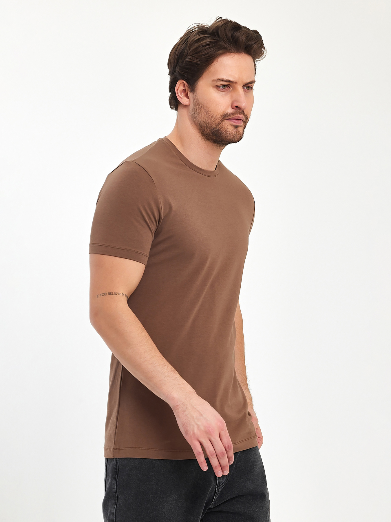 Футболка Trend Collection модель TC11173BrownFTBLK Фото