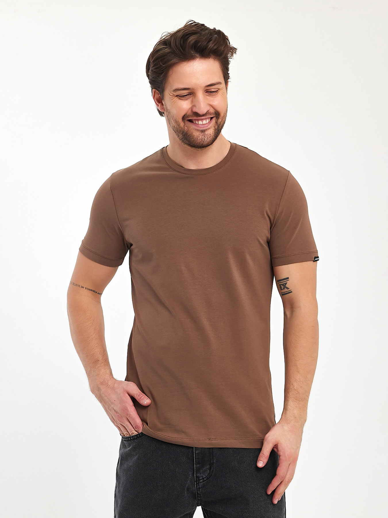 Футболка Trend Collection модель TC11173BrownFTBLK Фото