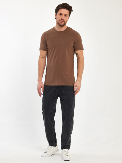 Футболка Trend Collection модель TC11173BrownFTBLK — фото - INTERTOP