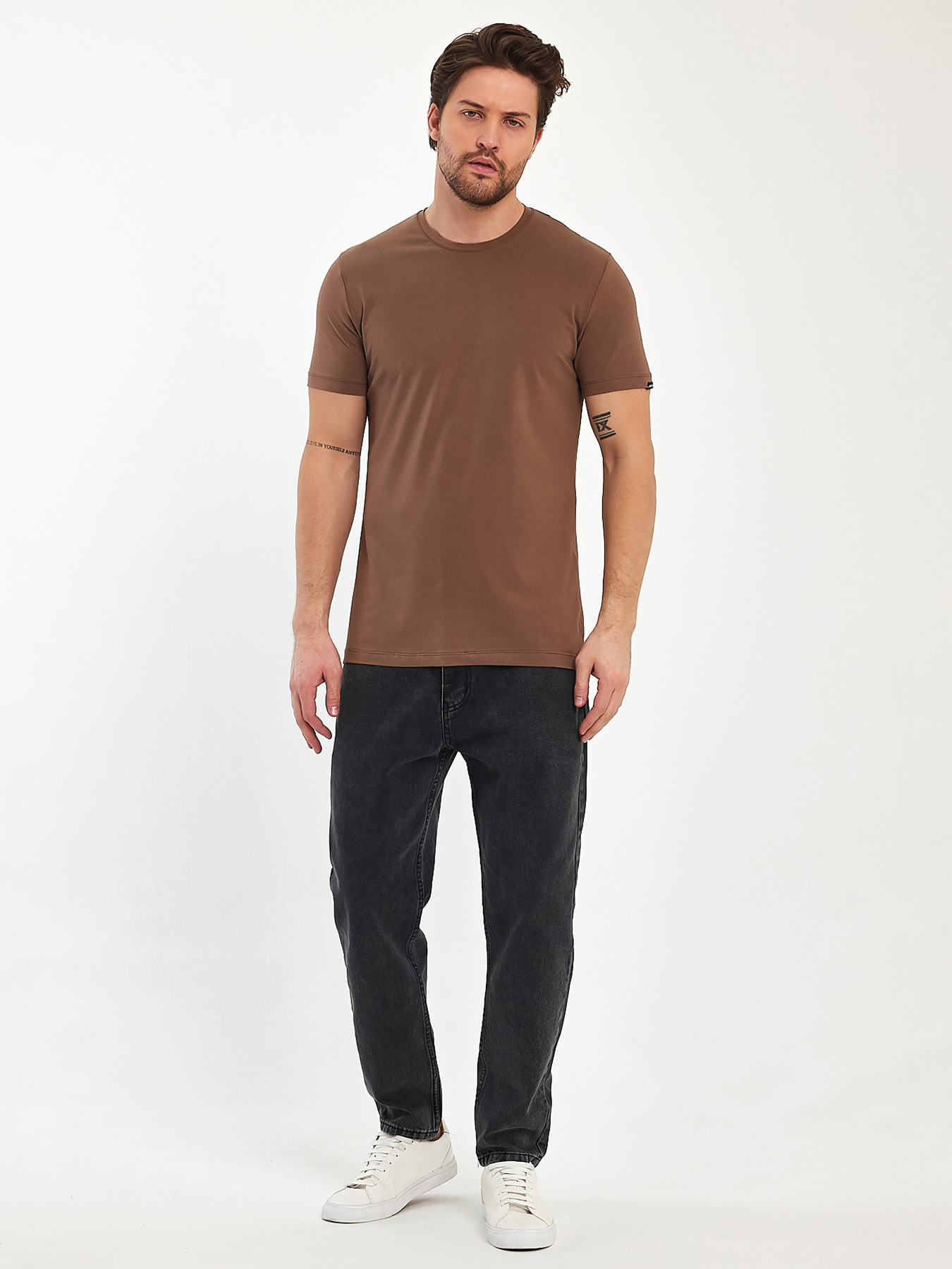 Футболка Trend Collection модель TC11173BrownFTBLK Фото