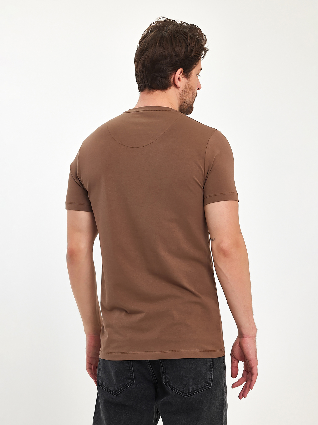 Футболка Trend Collection модель TC11173BrownFTBLK Фото