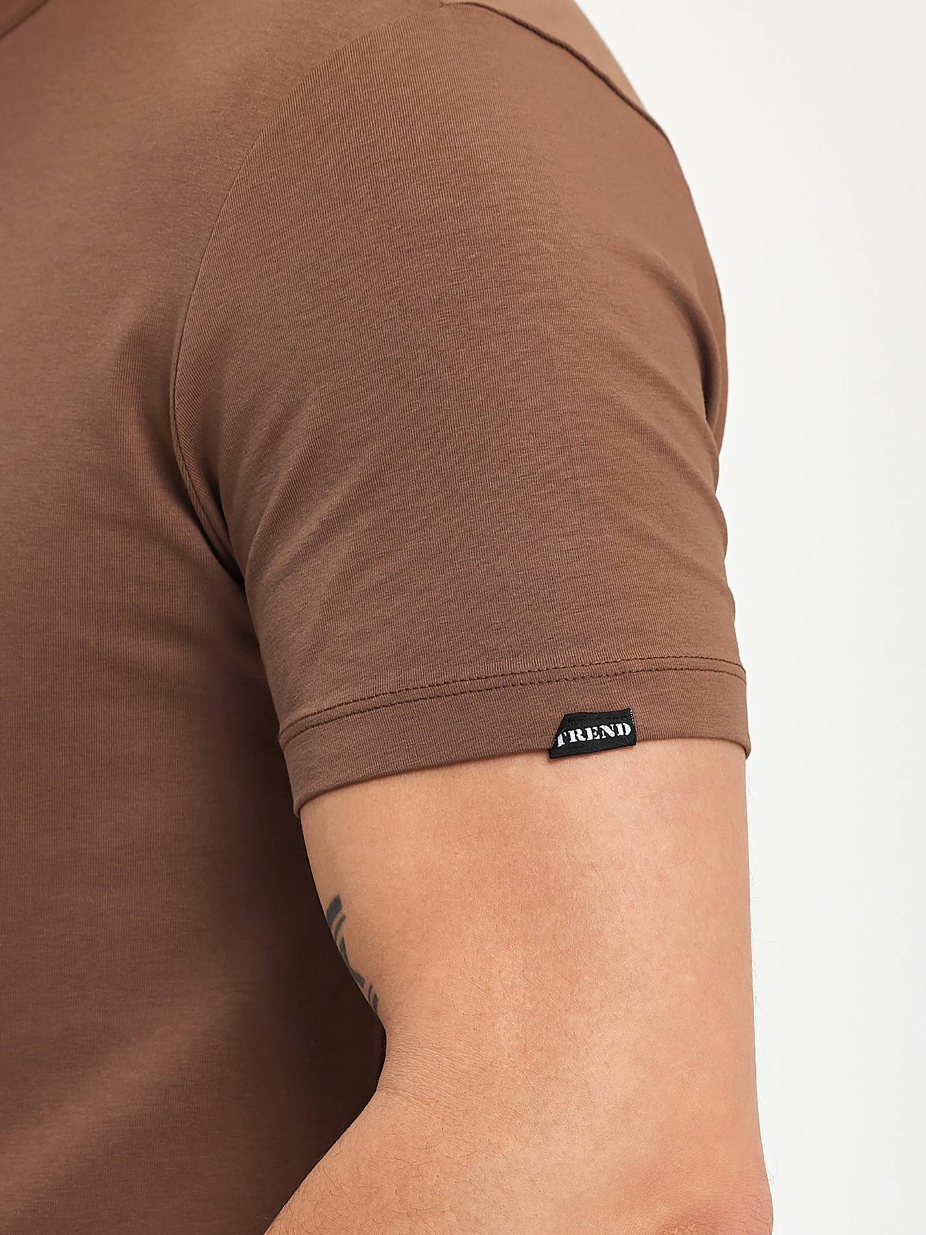 Футболка Trend Collection модель TC11173BrownFTBLK Фото