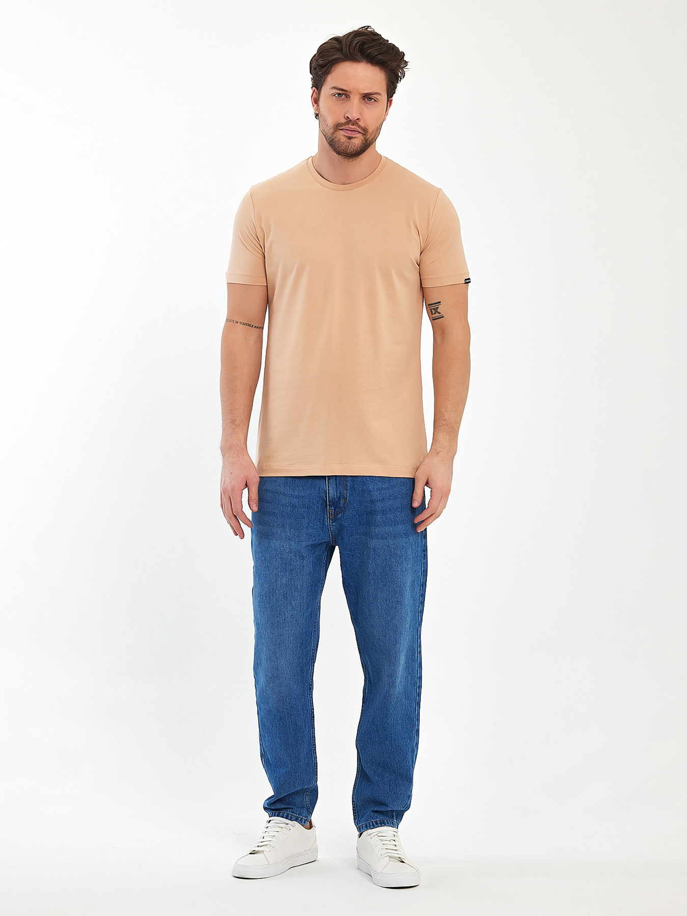 Футболка Trend Collection модель TC11172BeigeFTBLK Фото