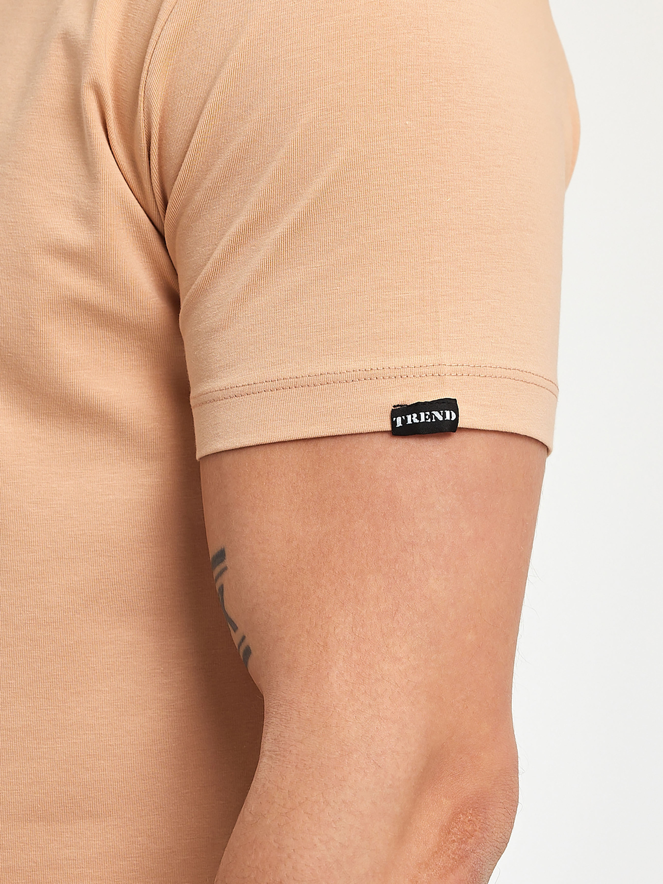 Футболка Trend Collection модель TC11172BeigeFTBLK Фото