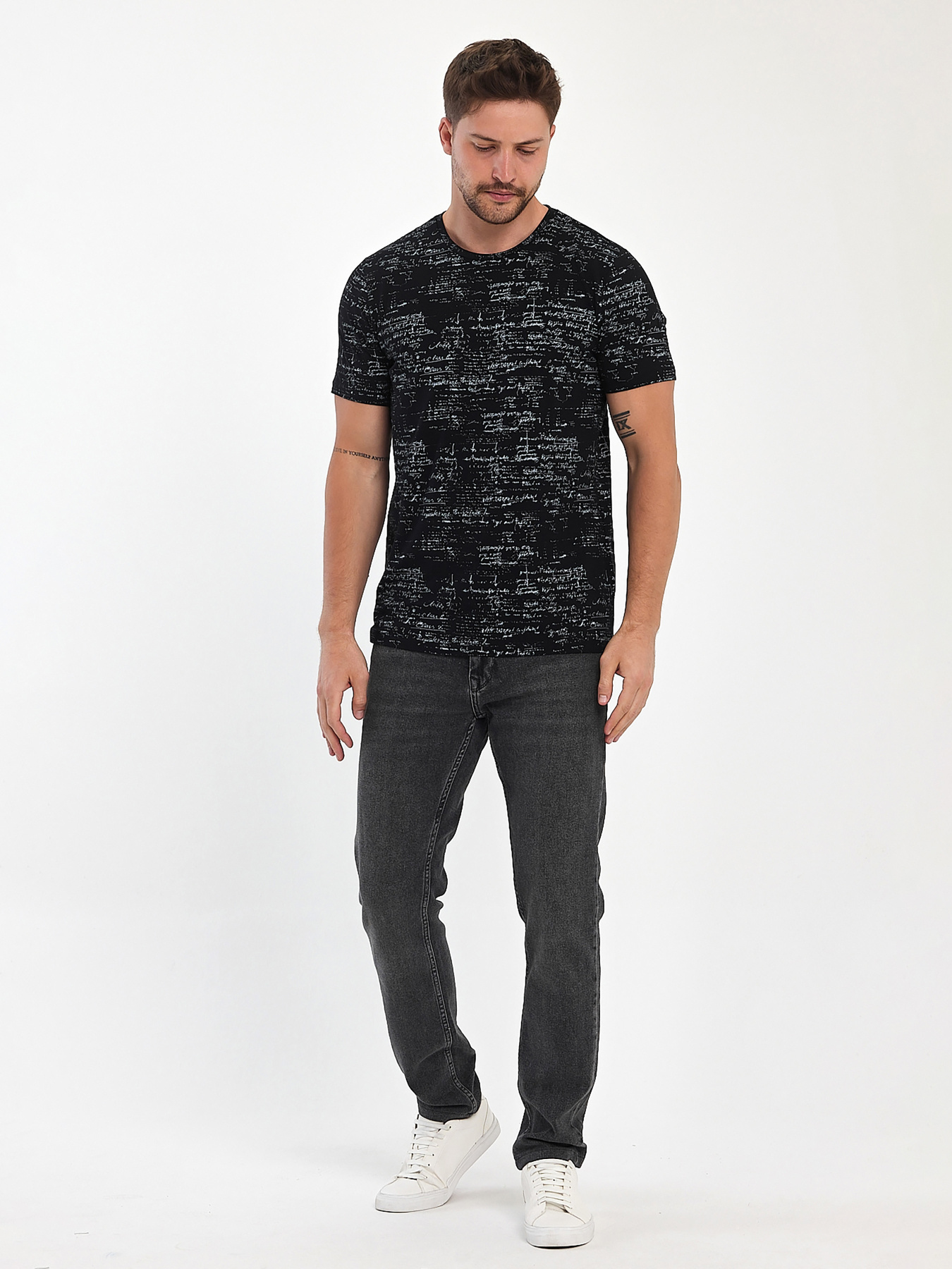 Футболка Trend Collection модель TC11117BlackWhiteFTBLK Фото