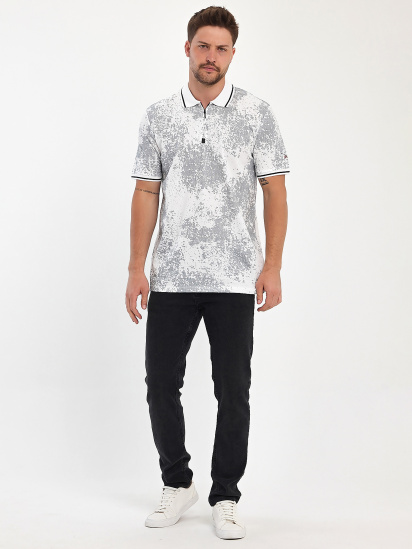 Поло Trend Collection модель TC11107WhiteFTBLK — фото - INTERTOP