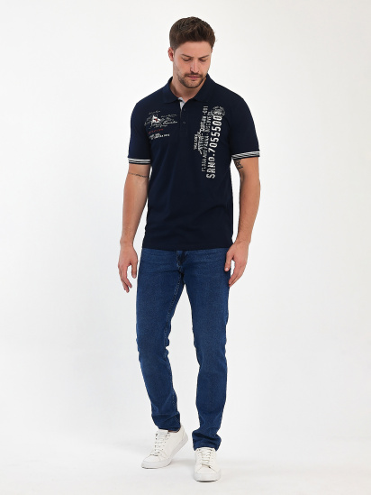 Поло Trend Collection модель TC11106DarkBlueFTBLK — фото 3 - INTERTOP