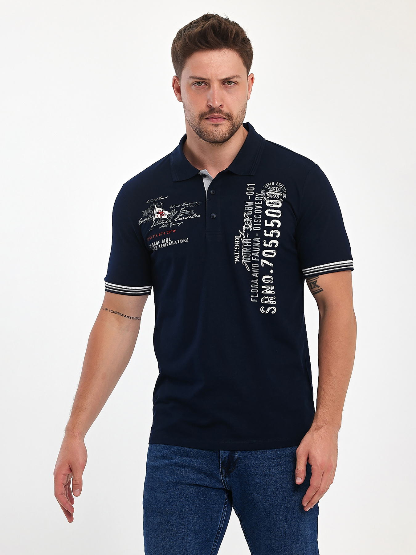 Поло Trend Collection модель TC11106DarkBlueFTBLK Фото