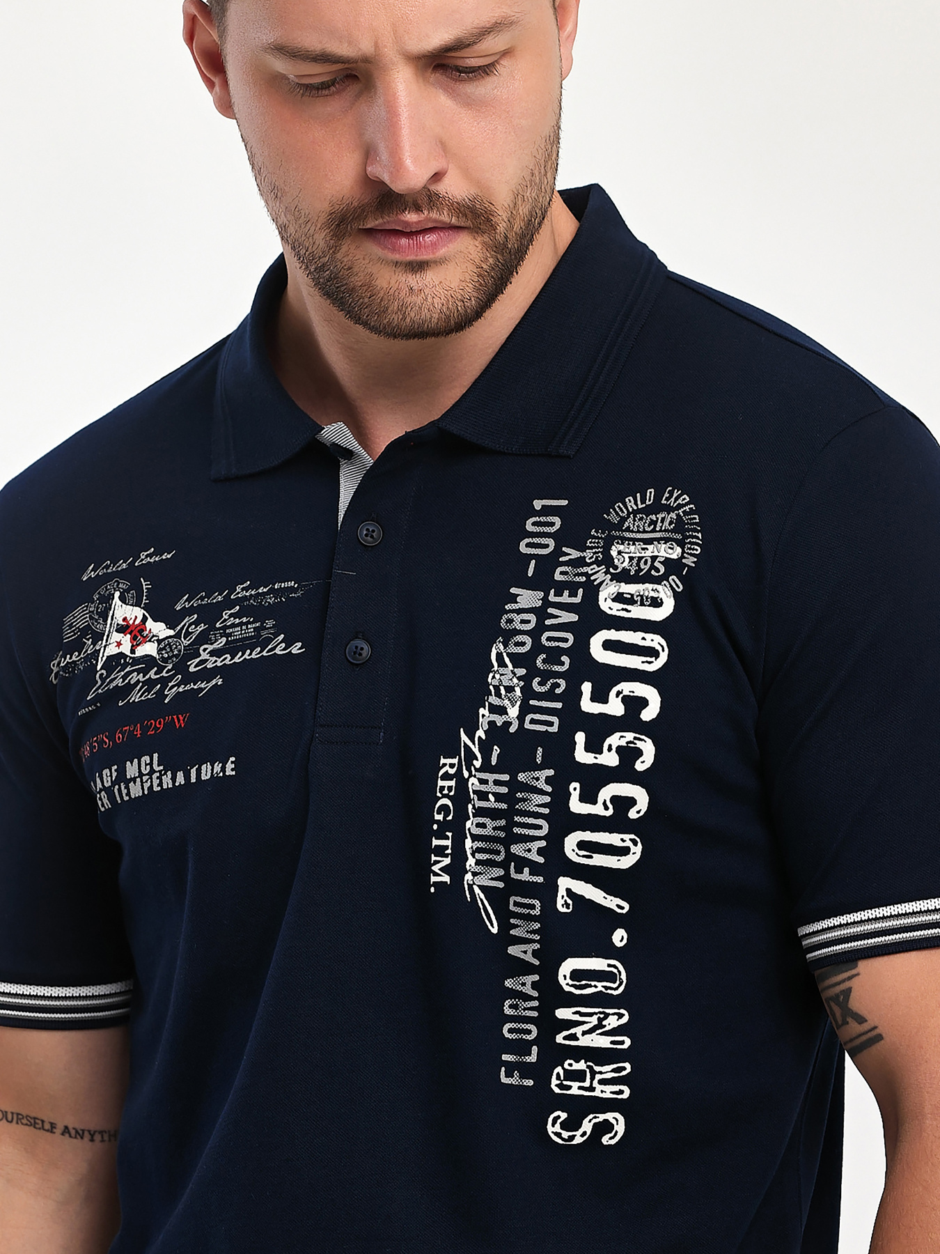 Поло Trend Collection модель TC11106DarkBlueFTBLK Фото