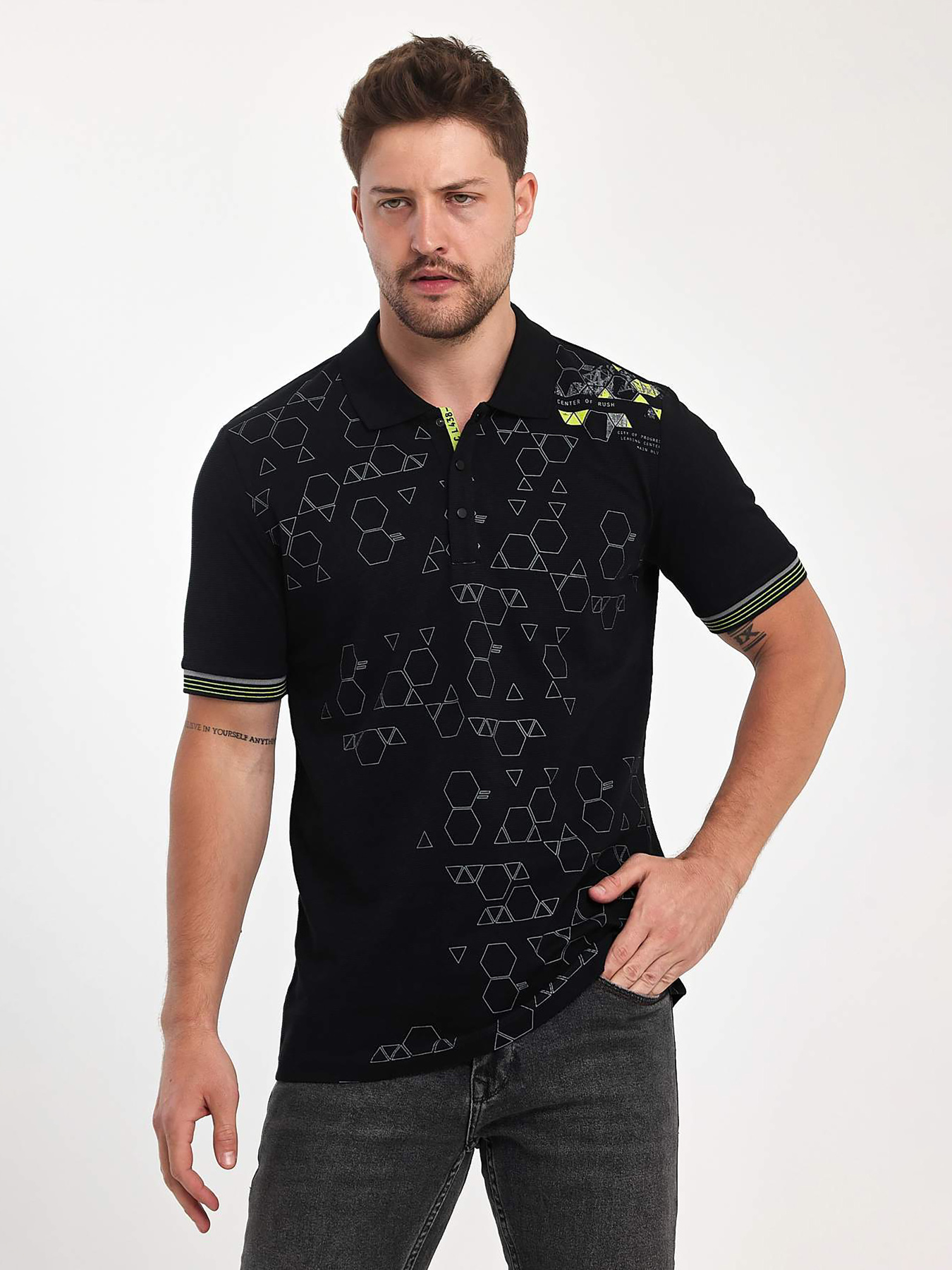 Поло Trend Collection модель TC11105BlackFTBLK Фото