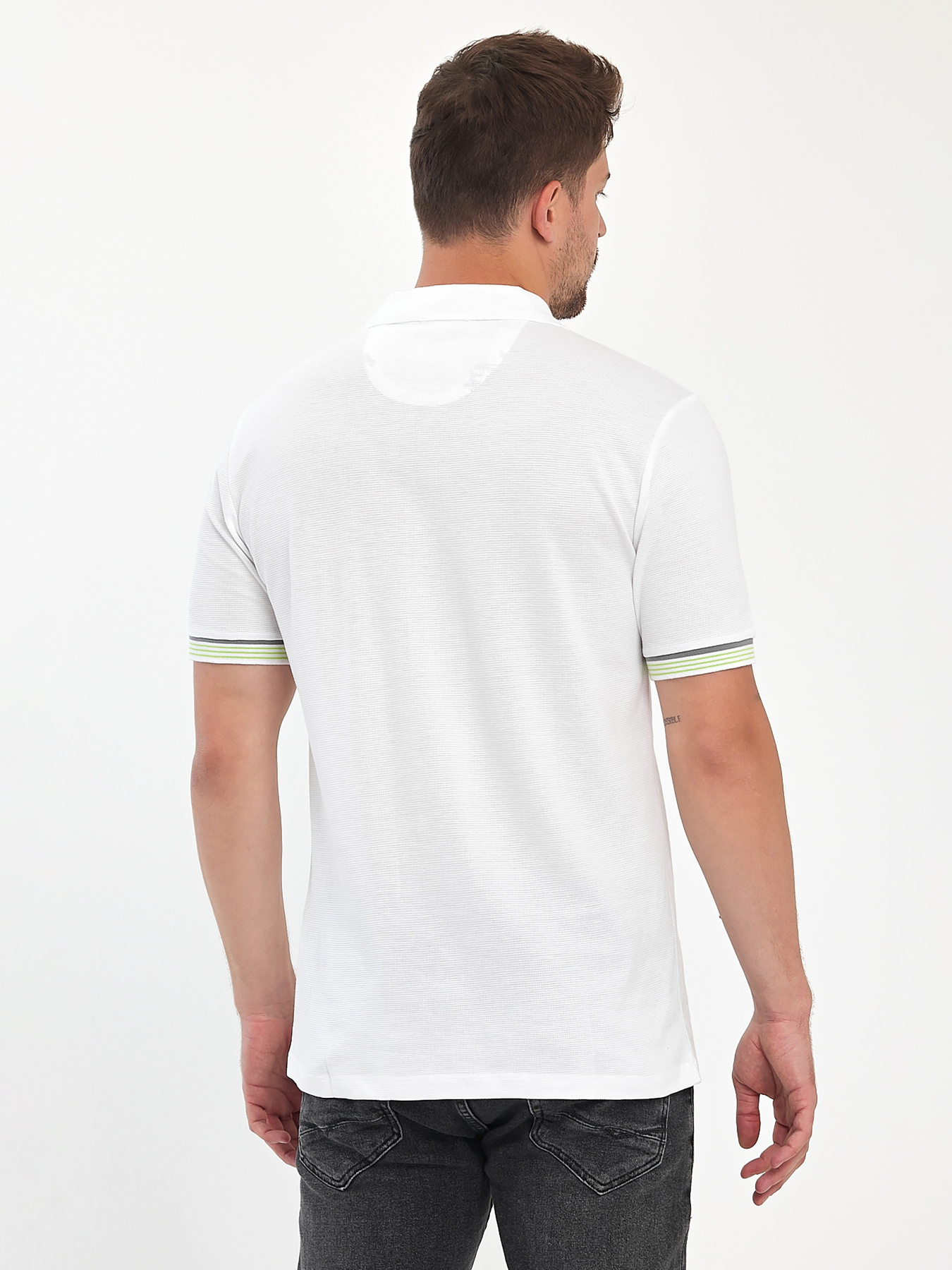 Поло Trend Collection модель TC11104WhiteFTBLK Фото