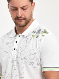 Поло Trend Collection модель TC11104WhiteFTBLK Фото