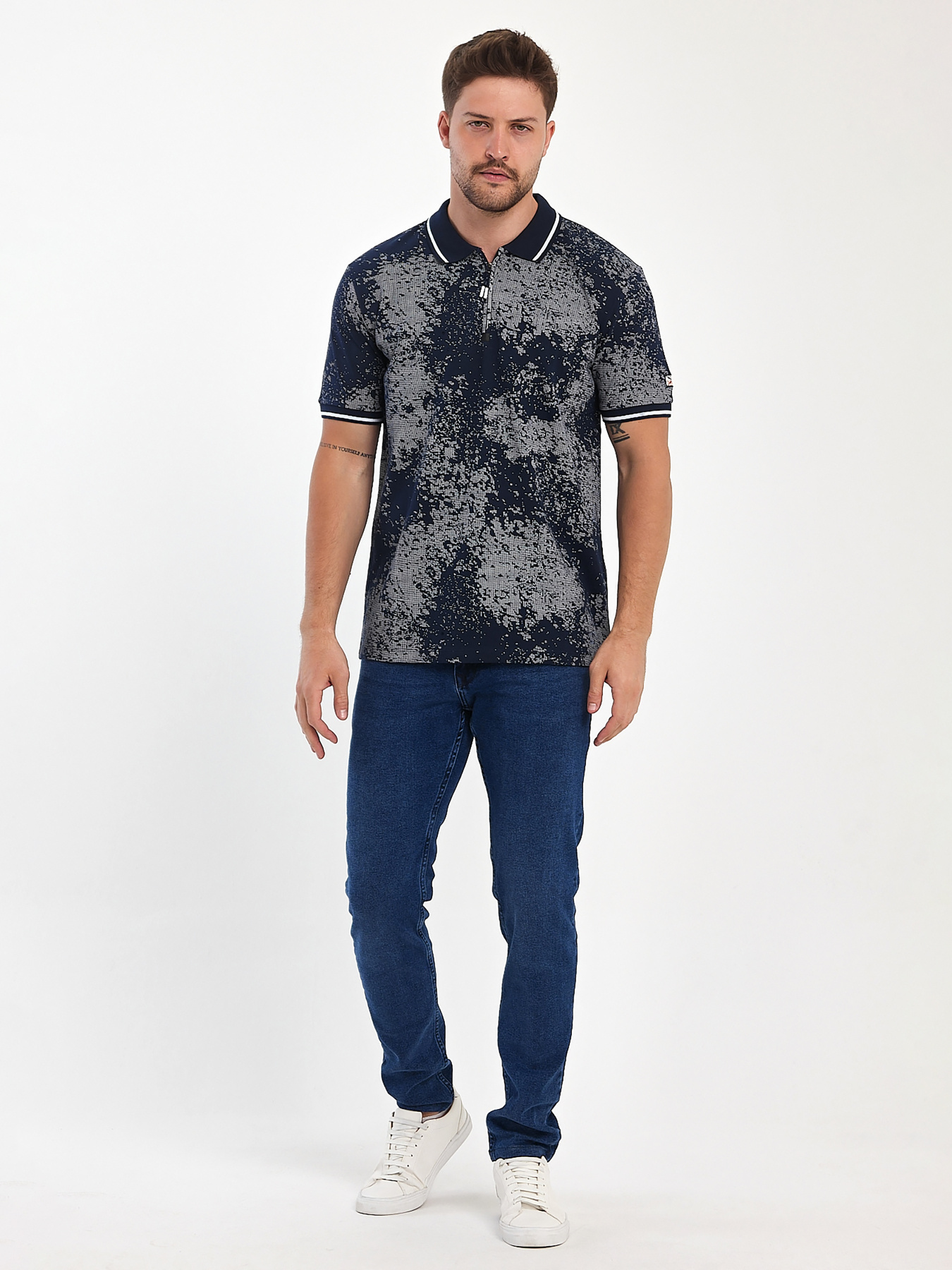 Поло Trend Collection модель TC11103DarkBlueFTBLK Фото