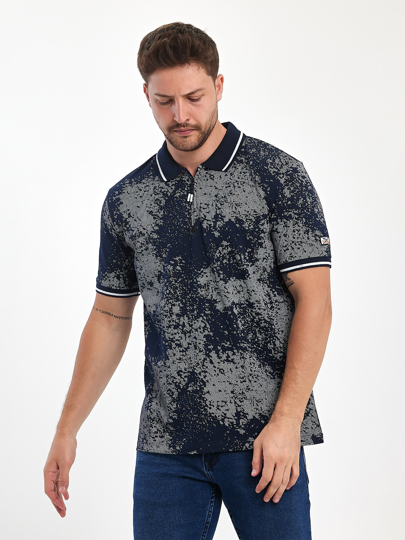 Поло Trend Collection модель TC11103DarkBlueFTBLK Фото