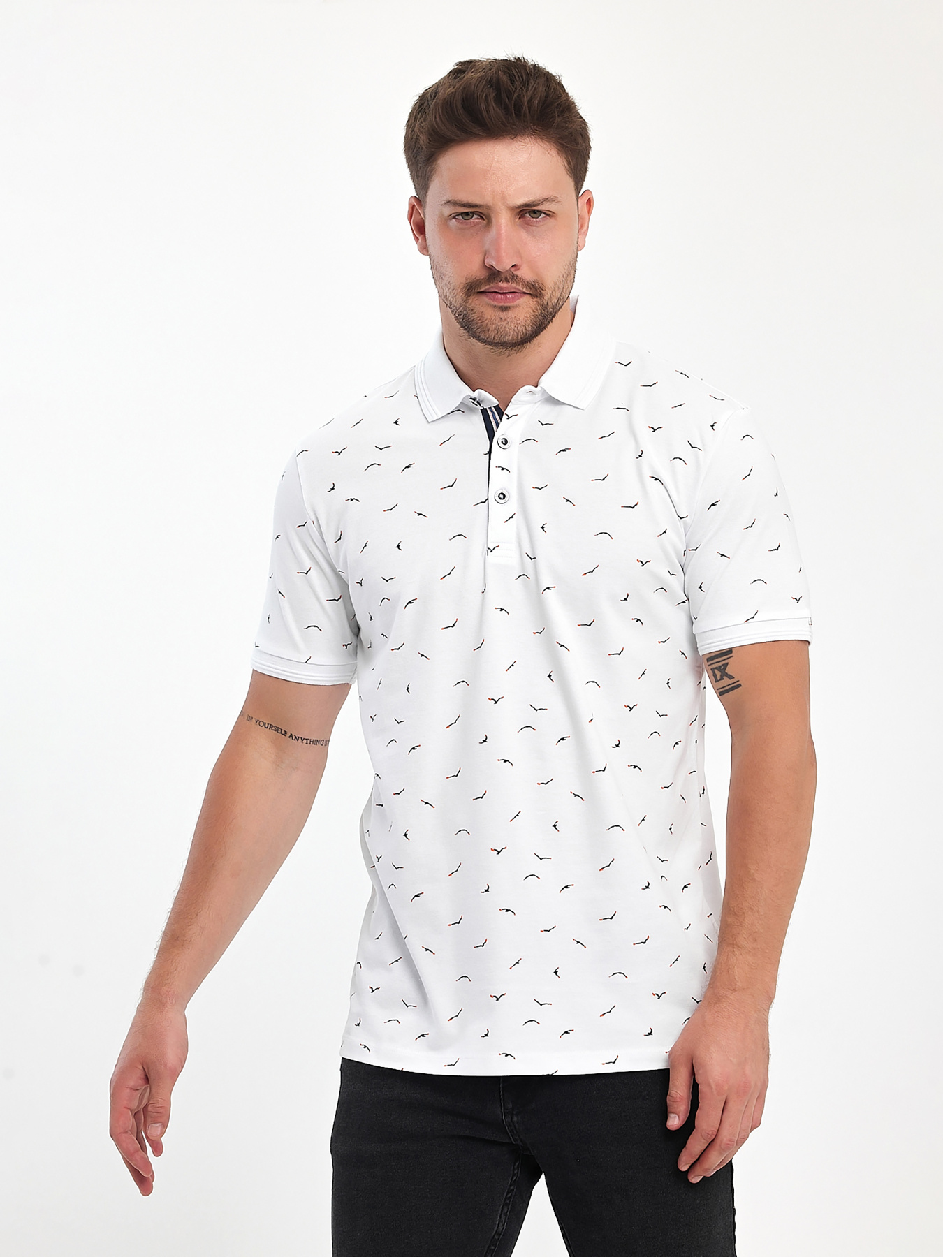 Поло Trend Collection модель TC11078WhiteFTBLK Фото