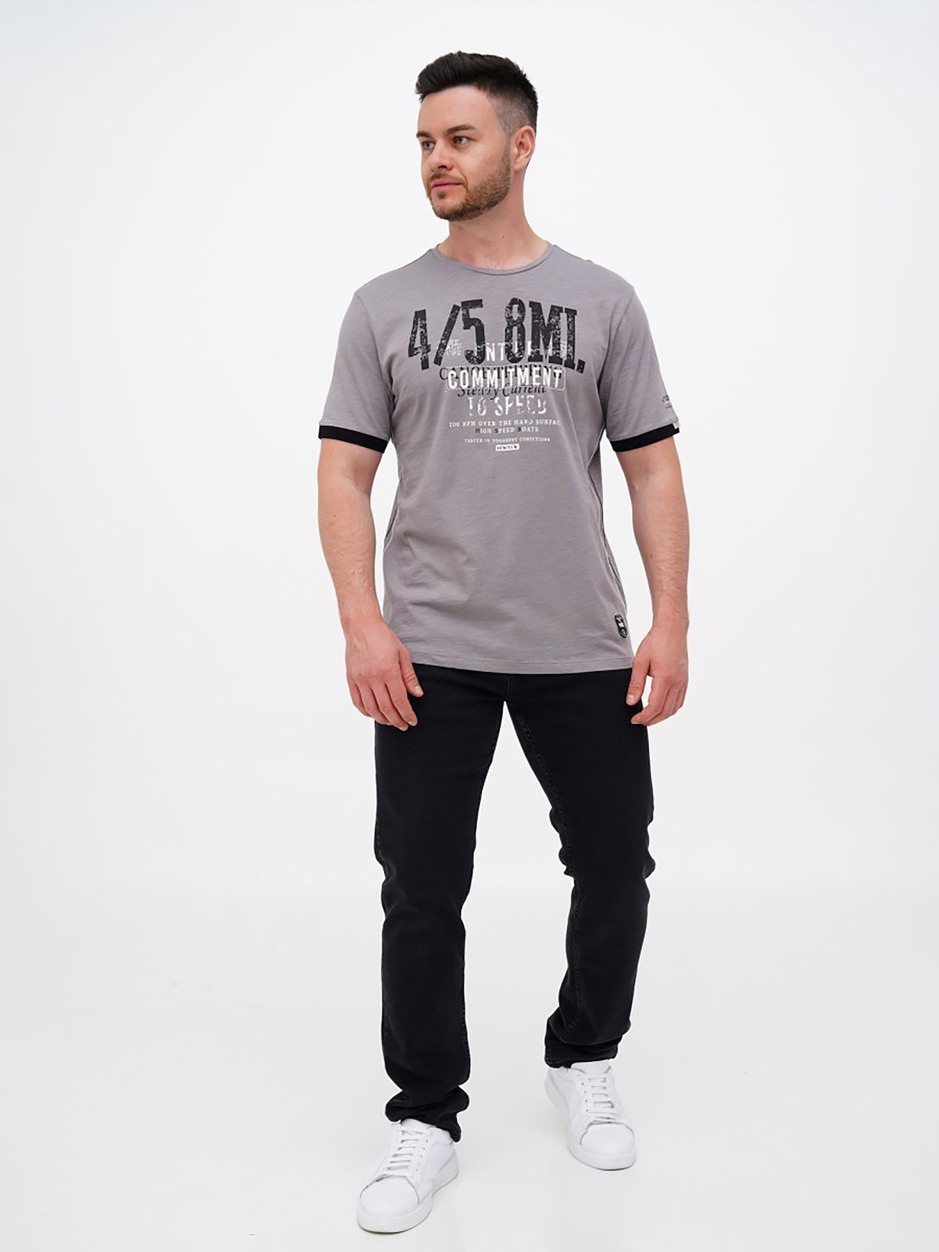 Футболка Trend Collection модель TC11073GreyFTBLK Фото