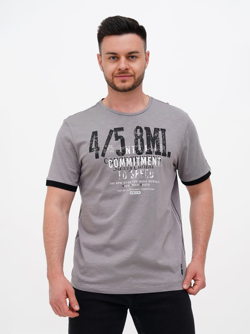 Футболка Trend Collection модель TC11073GreyFTBLK Фото