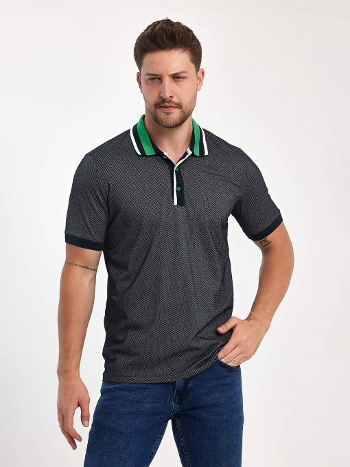 Поло Trend Collection модель TC11068DarkBlueFTBLK Фото