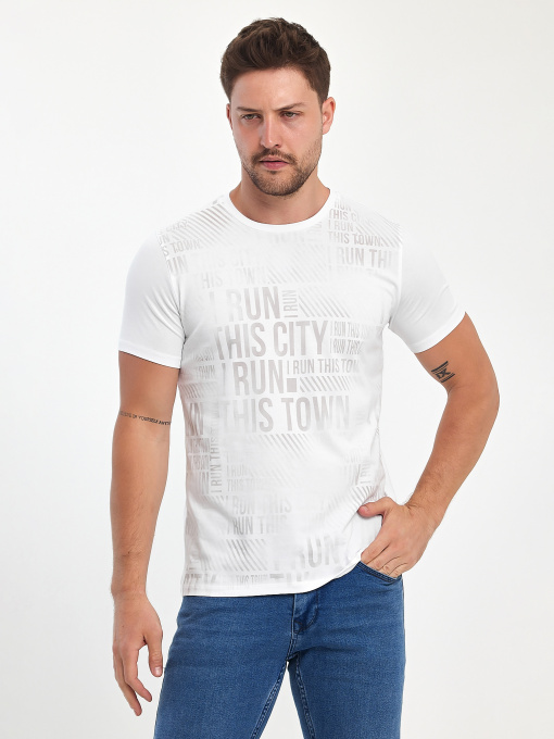 Футболка Trend Collection модель TC11065WhiteFTBLK Фото