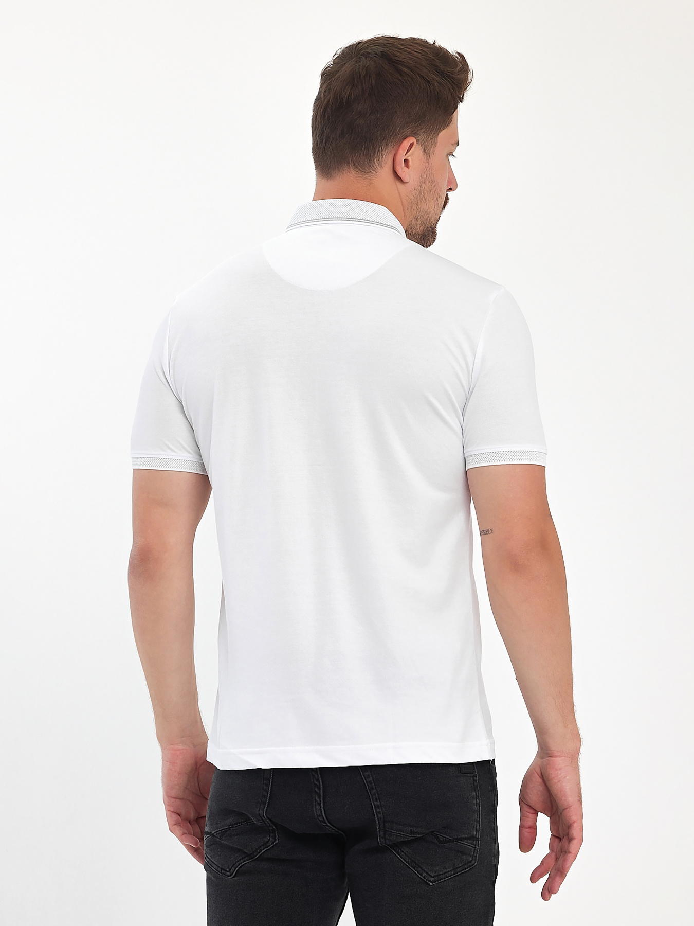 Поло Trend Collection модель TC11059WhiteFTBLK Фото