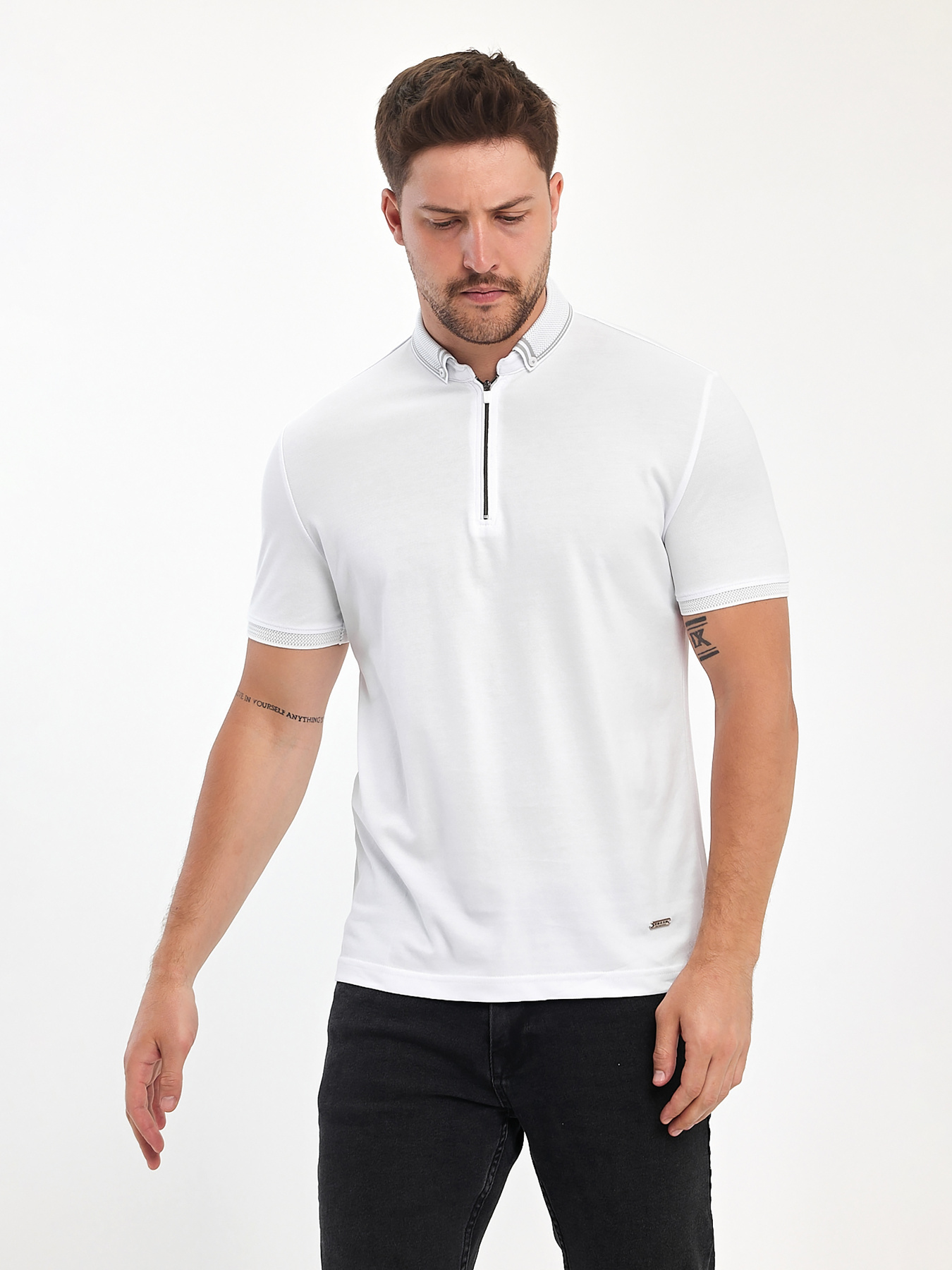 Поло Trend Collection модель TC11059WhiteFTBLK Фото