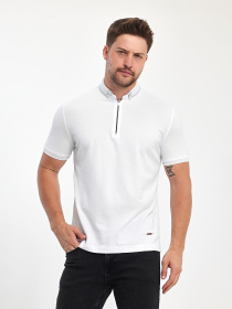 Поло Trend Collection модель TC11059WhiteFTBLK Фото