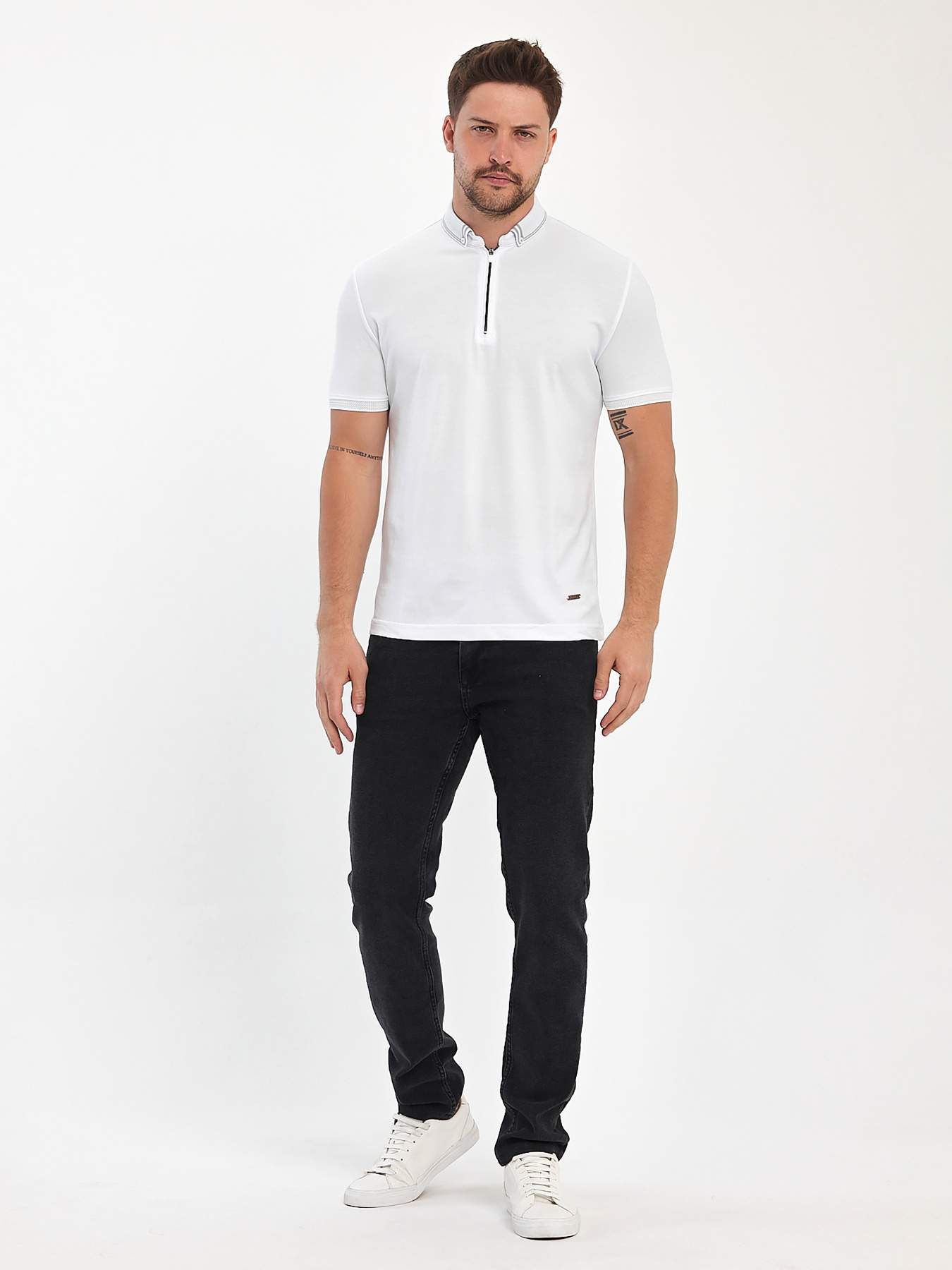 Поло Trend Collection модель TC11059WhiteFTBLK Фото