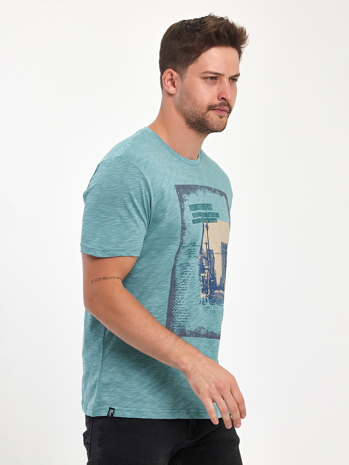 Футболка Trend Collection модель TC10992GreenFTBLK Фото