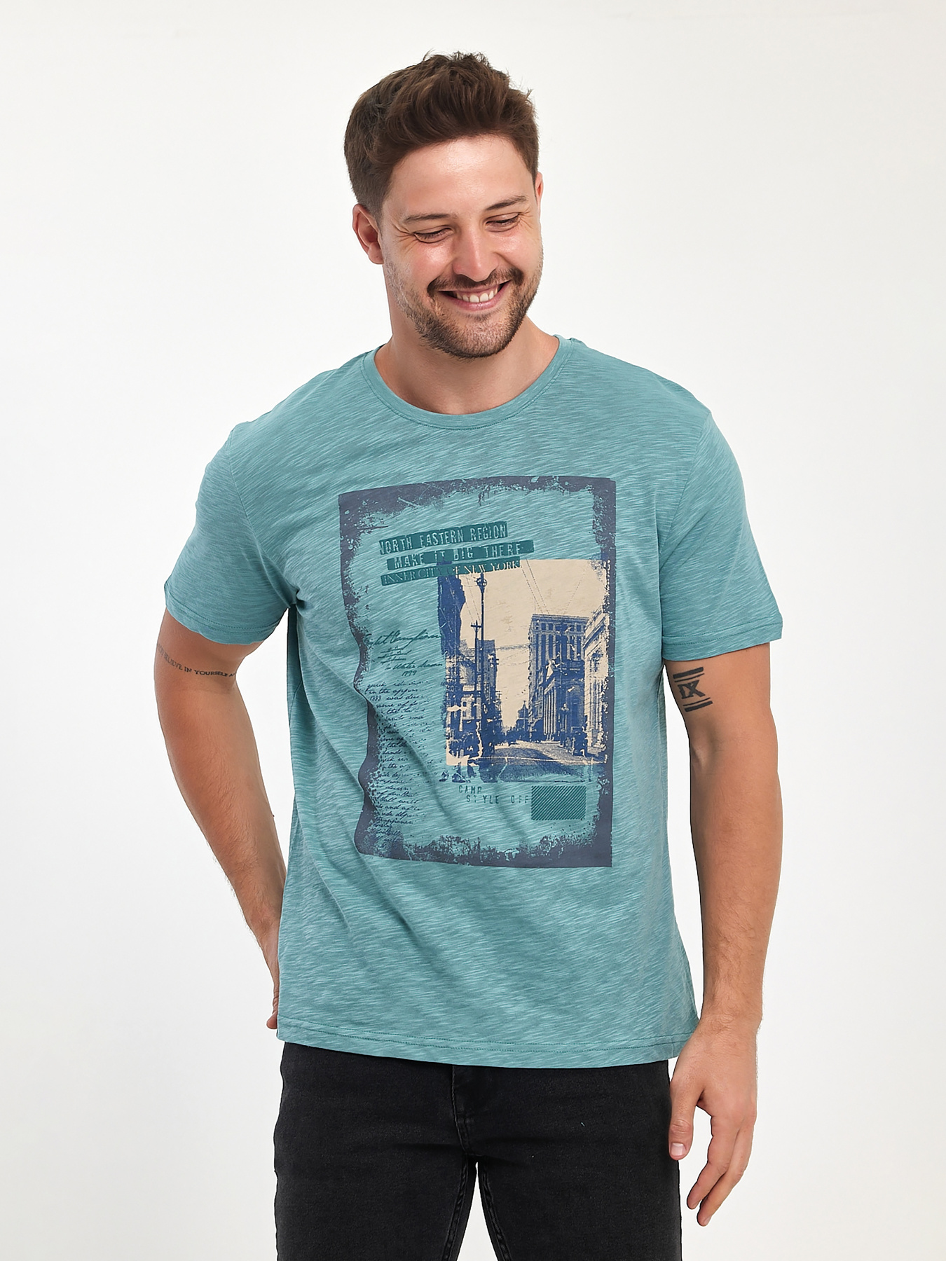 Футболка Trend Collection модель TC10992GreenFTBLK Фото