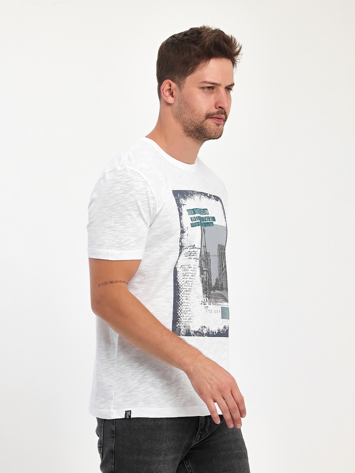 Футболка Trend Collection модель TC10991WhiteFTBLK Фото