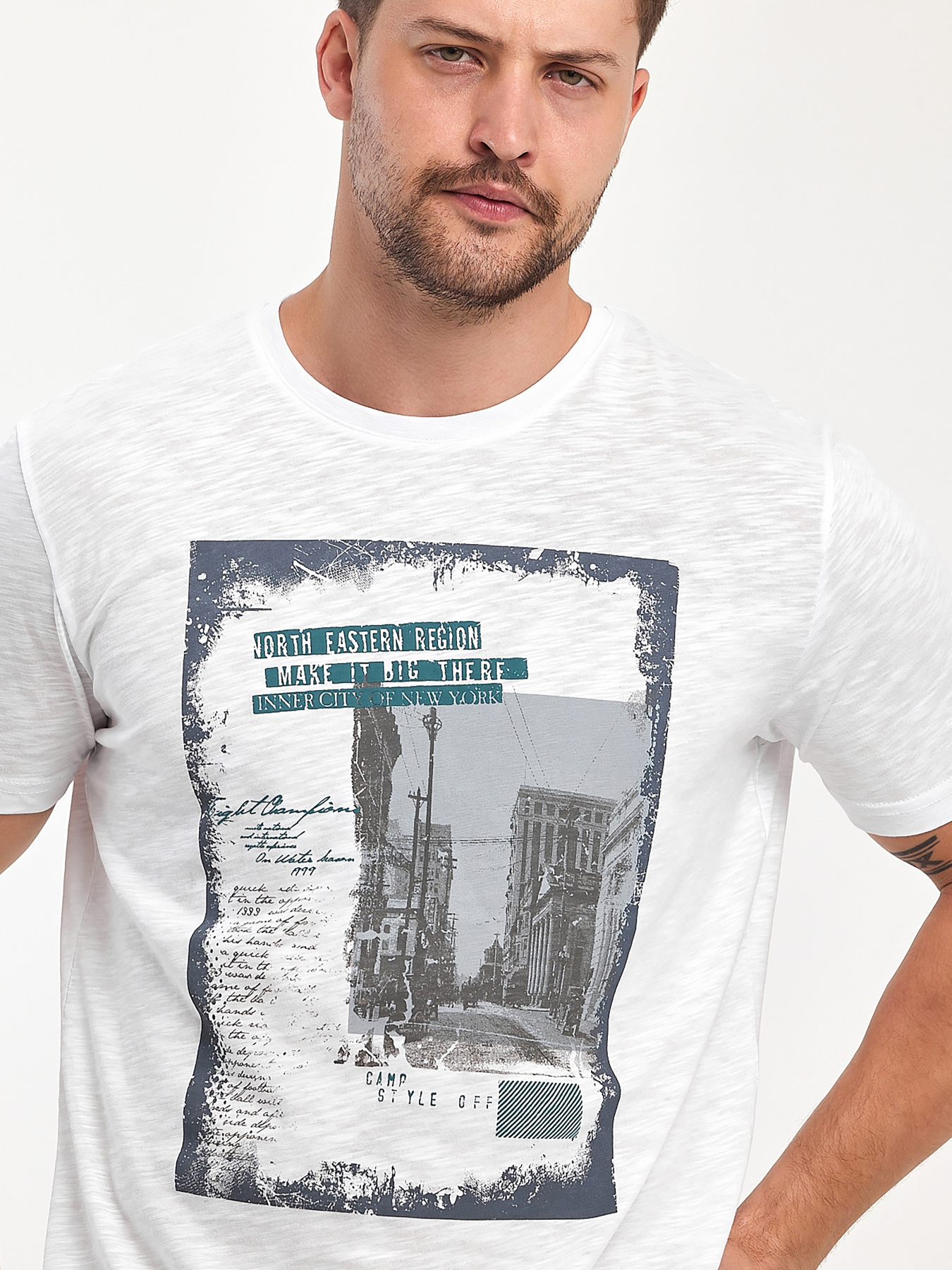 Футболка Trend Collection модель TC10991WhiteFTBLK Фото