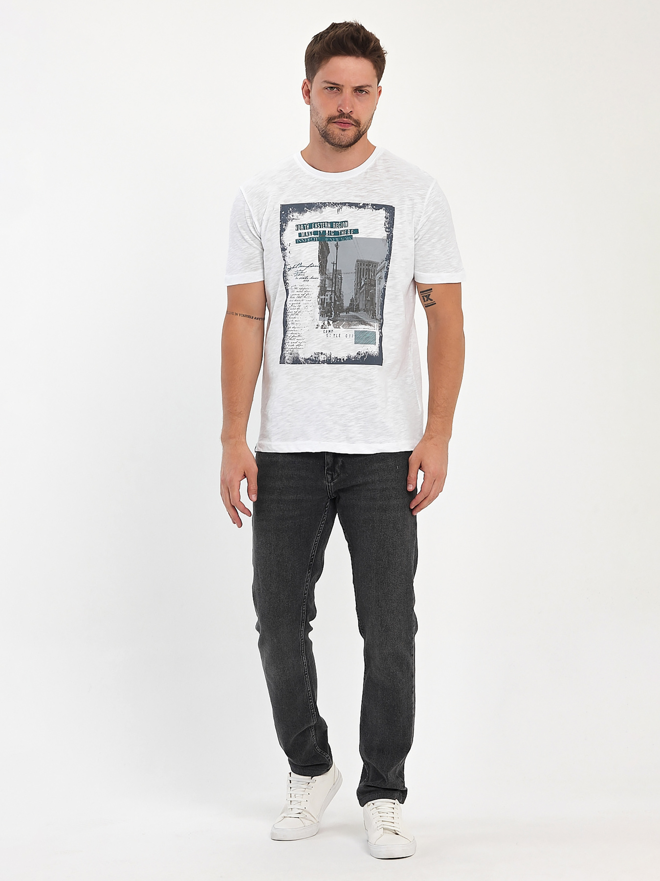 Футболка Trend Collection модель TC10991WhiteFTBLK Фото