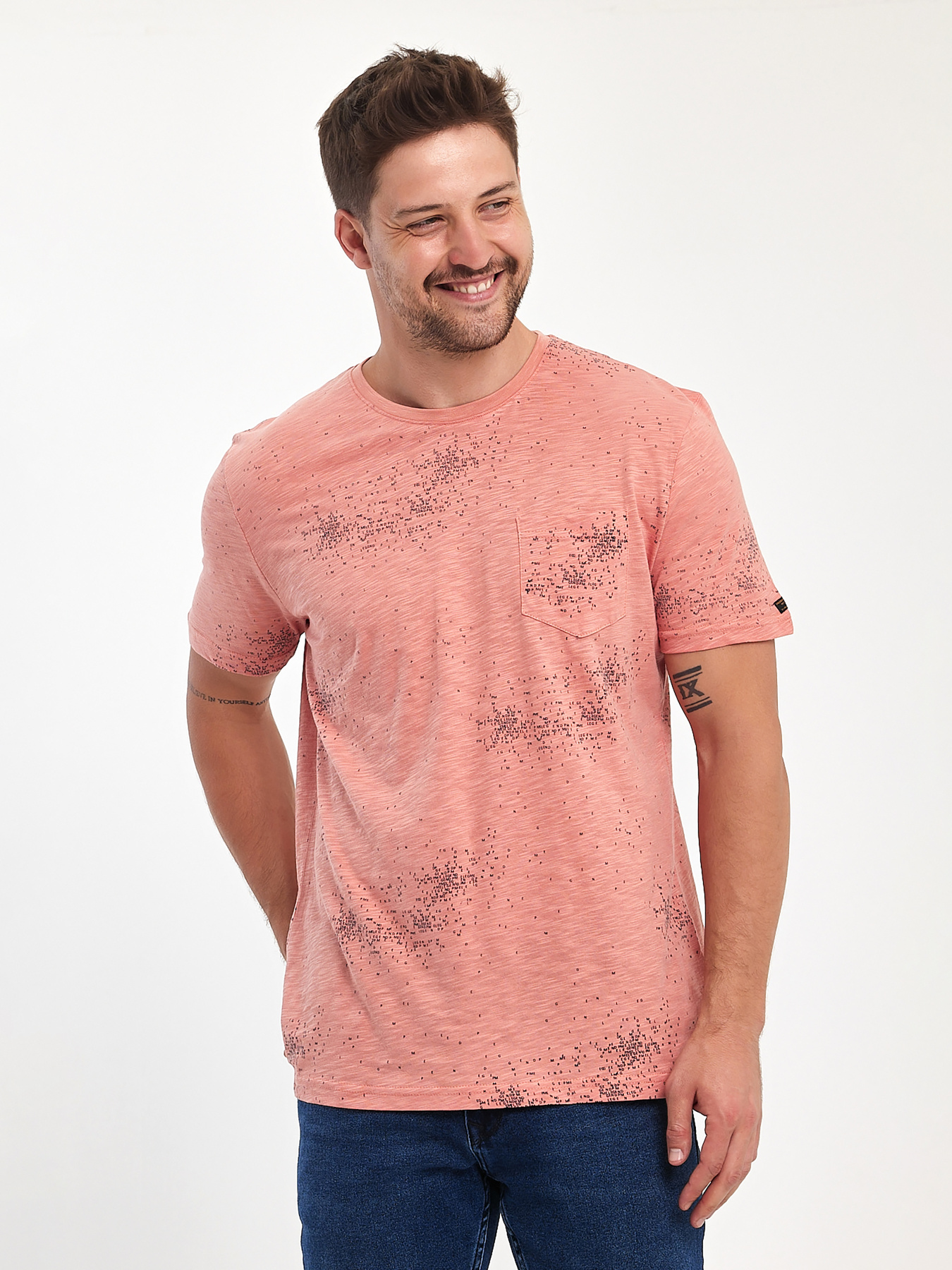 Футболка Trend Collection модель TC10989PalePinkFTBLK Фото