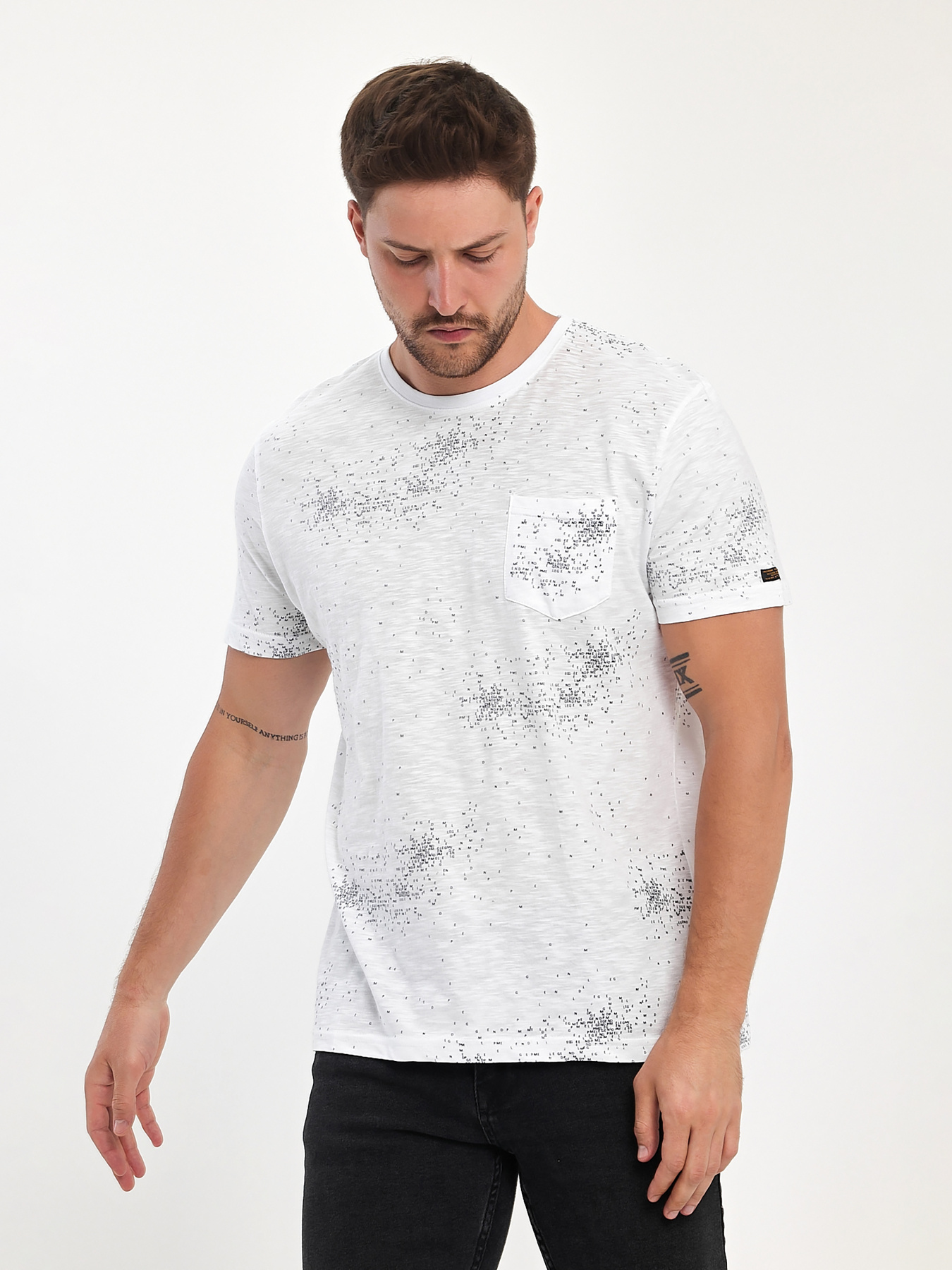 Футболка Trend Collection модель TC10987WhiteFTBLK Фото