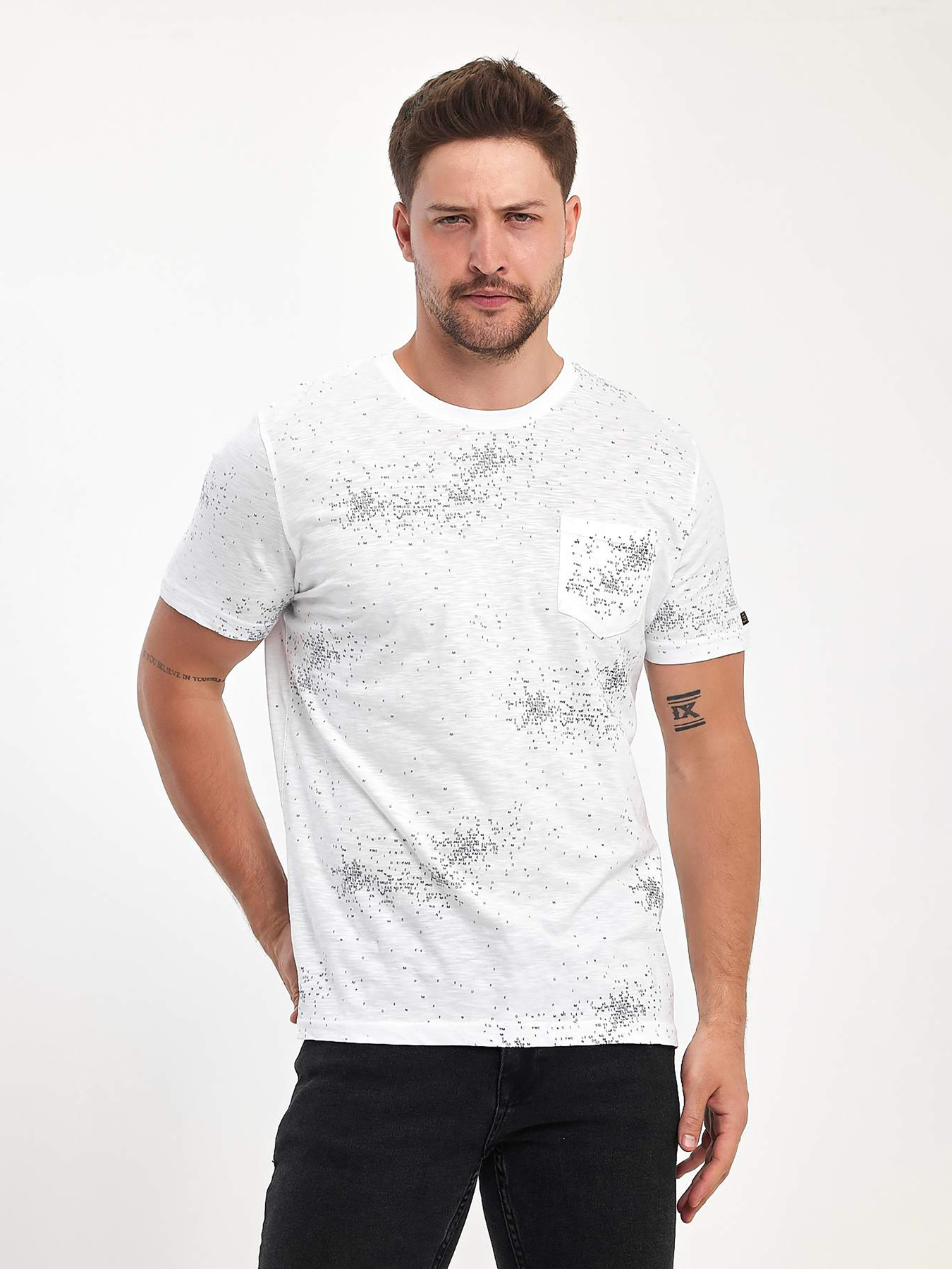 Футболка Trend Collection модель TC10987WhiteFTBLK Фото