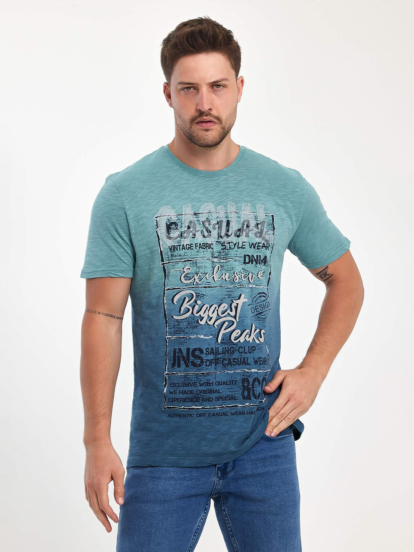 Футболка Trend Collection модель TC10985GreenFTBLK Фото