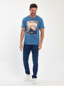 Футболка Trend Collection модель TC10983BlueFTBLK Фото