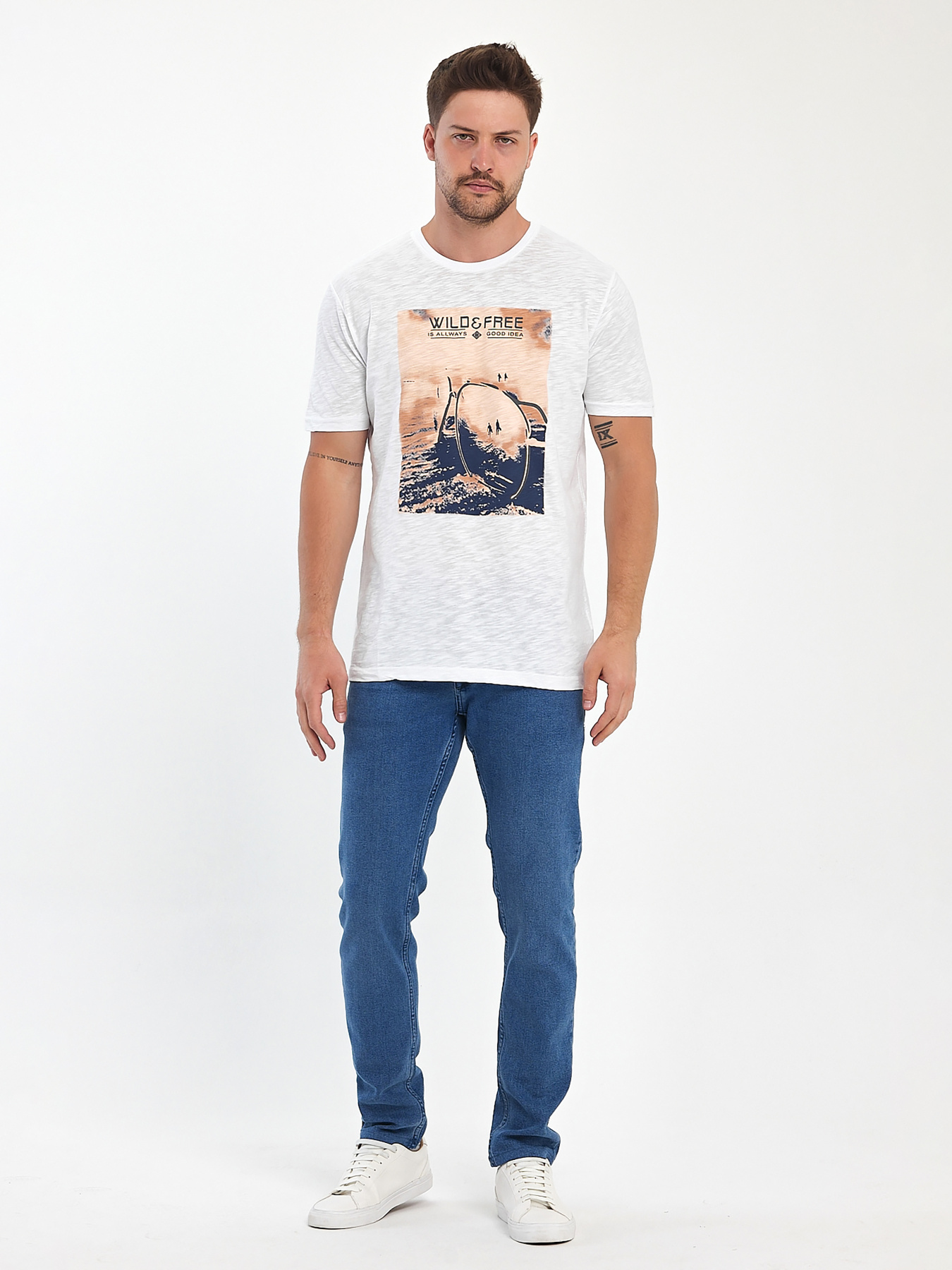 Футболка Trend Collection модель TC10982WhiteFTBLK Фото