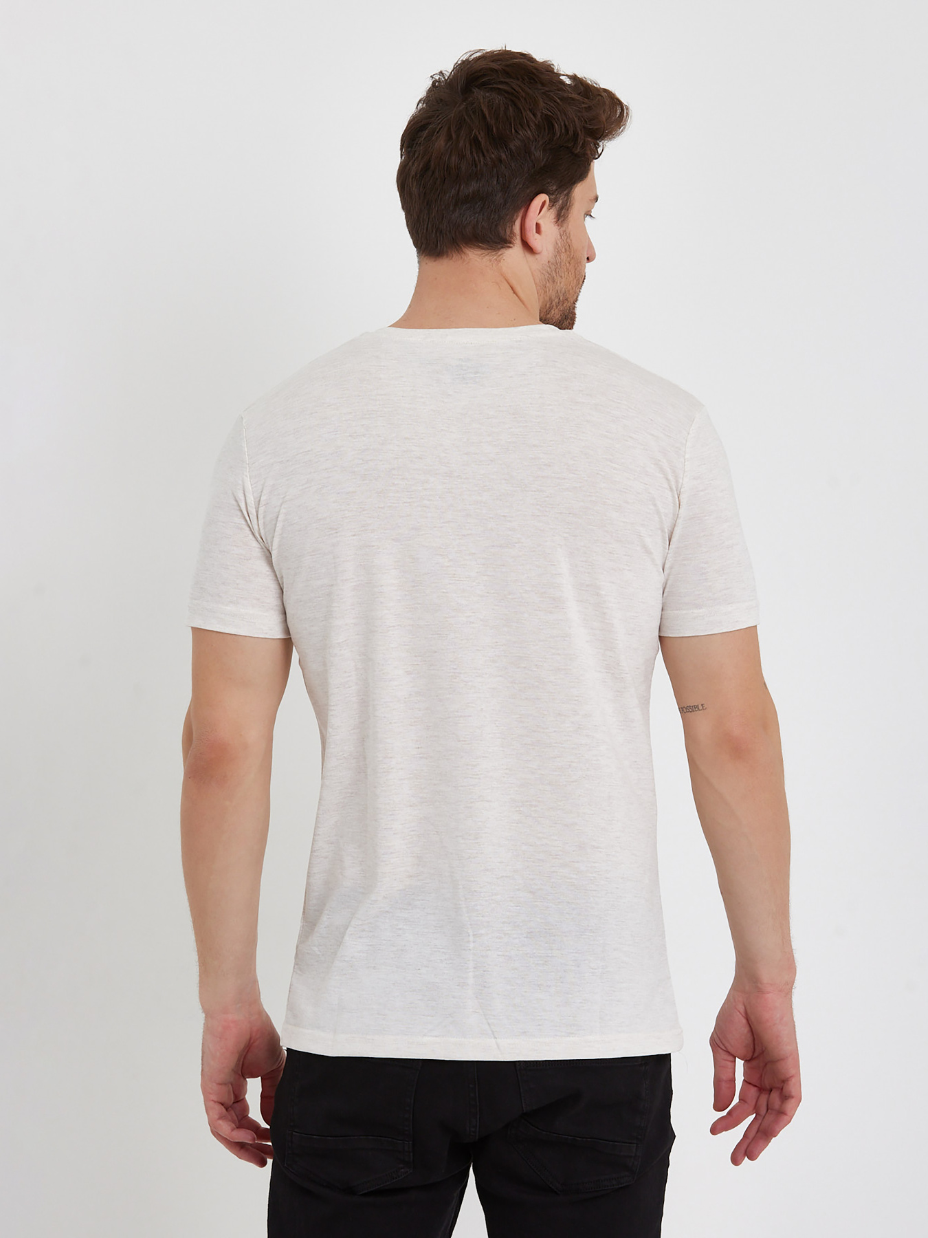 Футболка Trend Collection модель TC10979BeigeFTBLK Фото