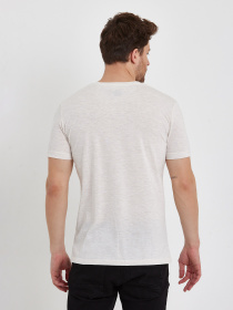 Футболка Trend Collection модель TC10979BeigeFTBLK Фото