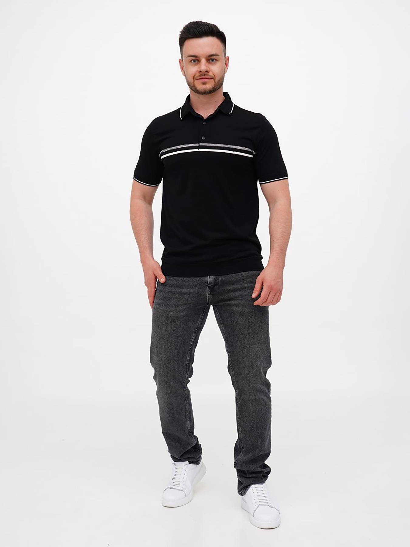 Поло Trend Collection модель TC10724BlackFTBLK Фото