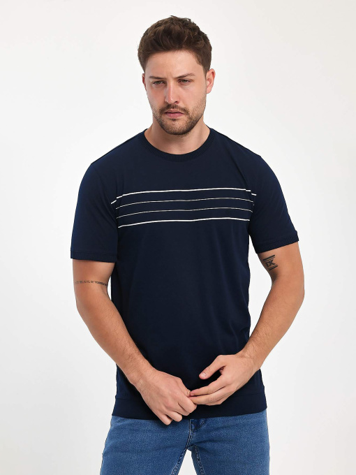 Футболка Trend Collection модель TC10715BlueFTBLK Фото