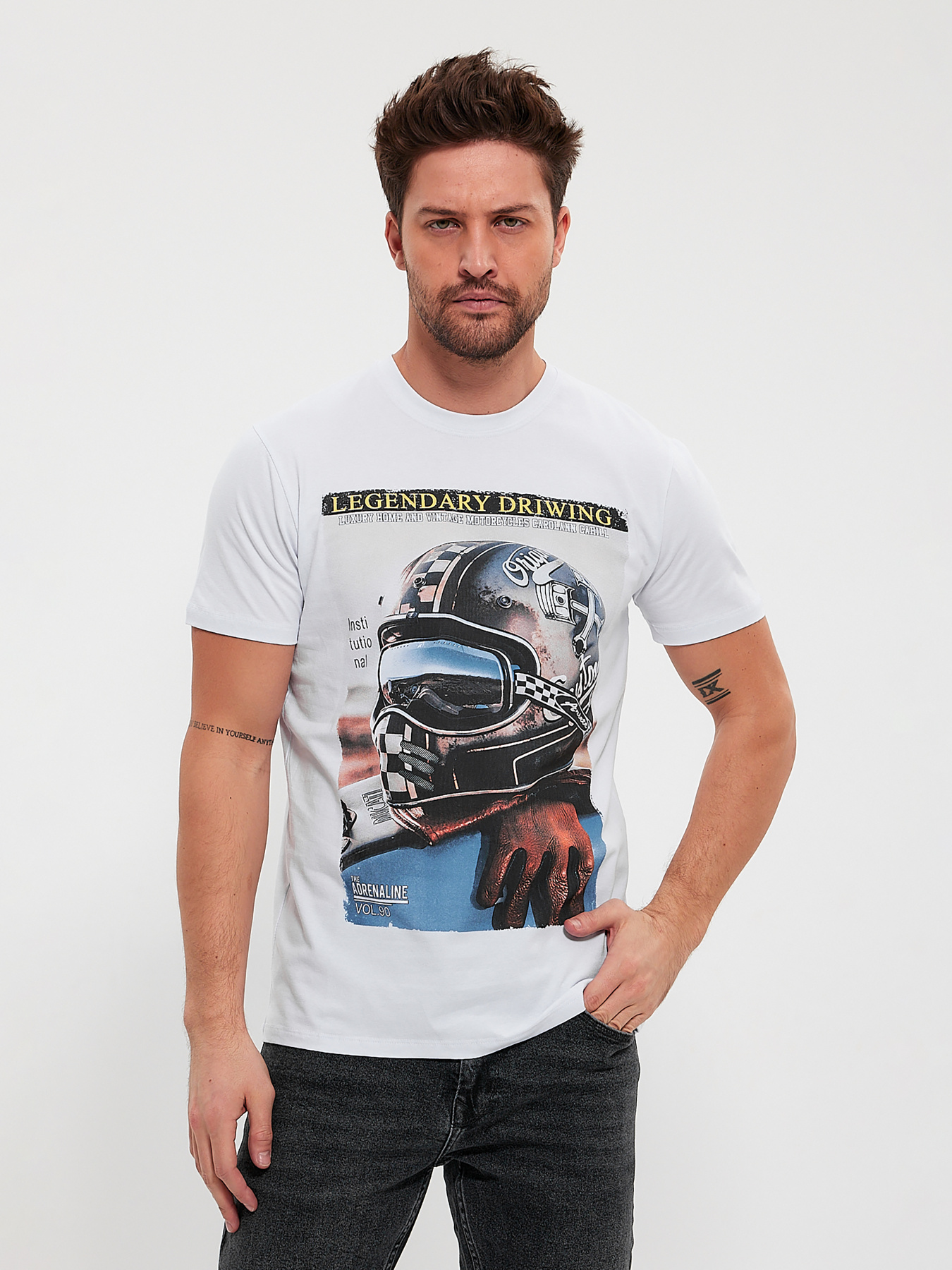 Футболка Trend Collection модель TC10645WhiteFTBLK Фото